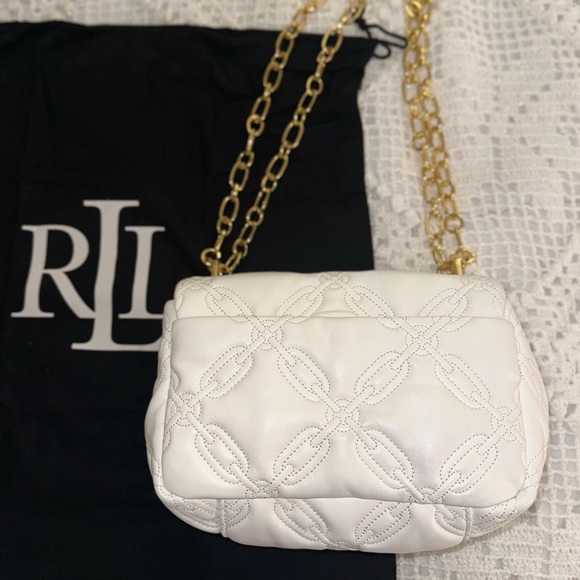 RARE Ralph Lauren Quilted Leather Shoulder Bag - Picture 9 of 9